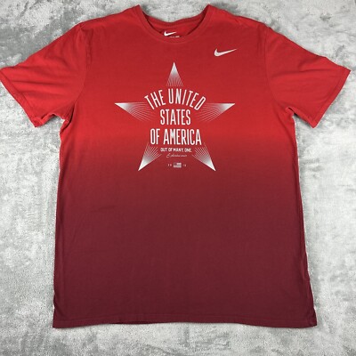 Nike Team USA Rio 2016 Olympics Script 3M Shirt Size XL Training Men 801158-687