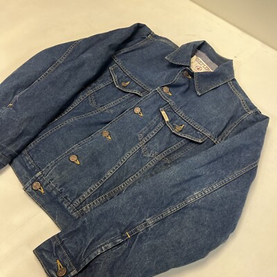 60s〜70s blanket liner denim jacket 40 Vintage 70s Montgomery Ward Denim Jacket With Blanket Lining