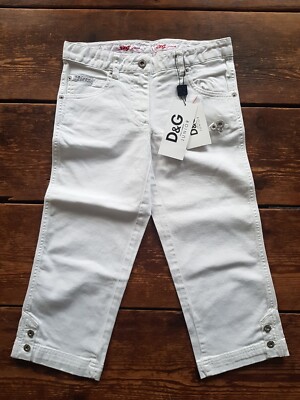 Dolce & Gabbana D&G Culotte 12 11-12 Jahre Hose 3/4 Länge Neu mit Etikett