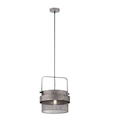  River of Goods Bianca 1-Light Black Metal Pendant With Woven Rattan Shade