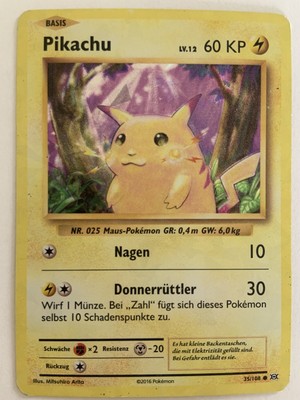 Pokemon Karte Basis Pikachu Nr 025 Ebay