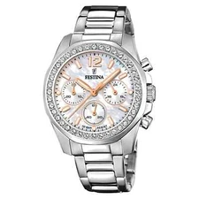 Festina F20606/1 Women's Boyfriend Mother Of Pearl Dial Watch