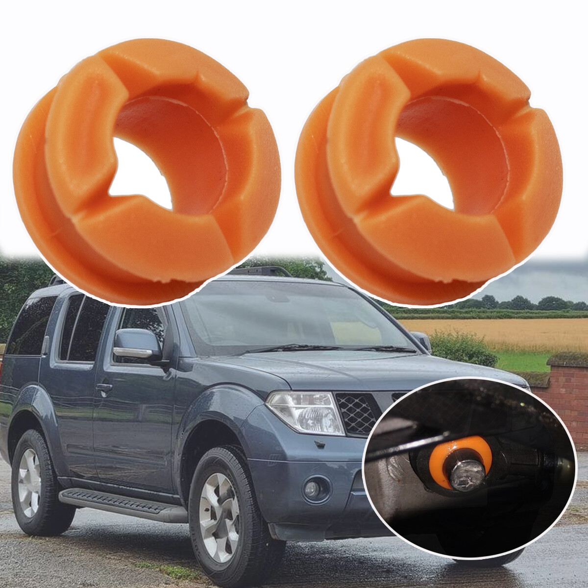 2Pcs For Nissan Gearbox Shifter Linkage End Grommet Clip