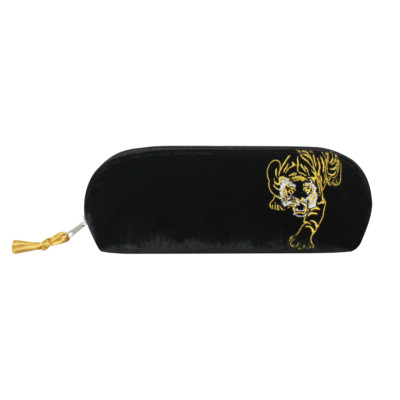 Earth Squared Fair Trade Samt Federmäppchen Black Tiger