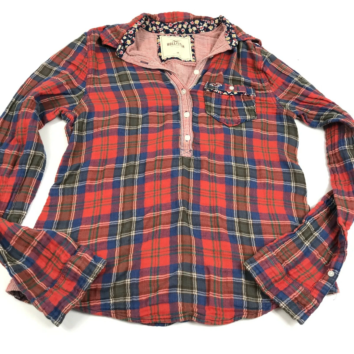 Hollister top popover shirt