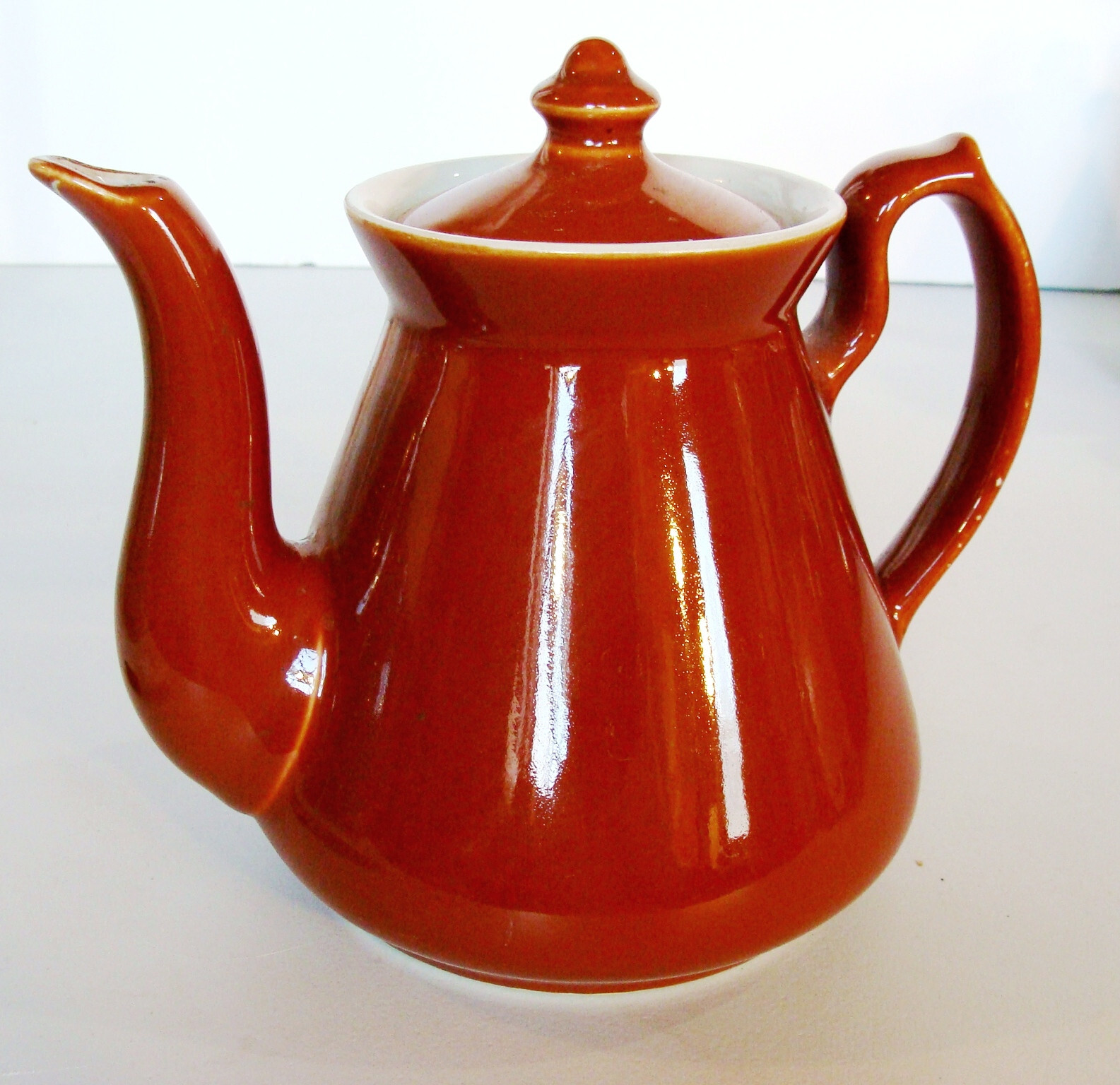 Hall China Co. Philadelphia Teapot NICE Earthy Brown 6cup 204 USA eBay