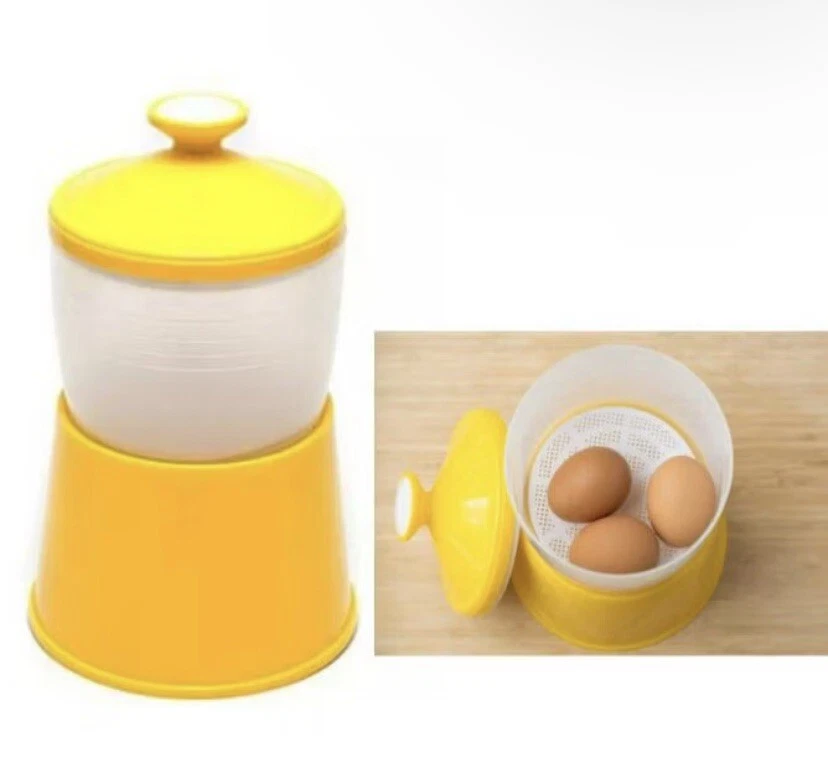 Half Boiled Egg Maker Malaysian Recipe Original Made in Malaysia Yellow Color