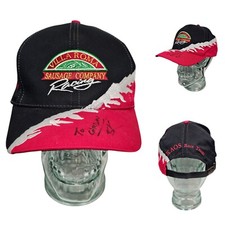 Villa Roma Sausage Company Racing Brian Kelley #22 Kaos Race Team Cap Signed BK
