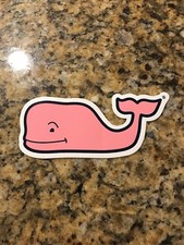 New Authentic Vineyard Vines Pink Whale Sticker Hydroflask Yeti Car Laptop Decal