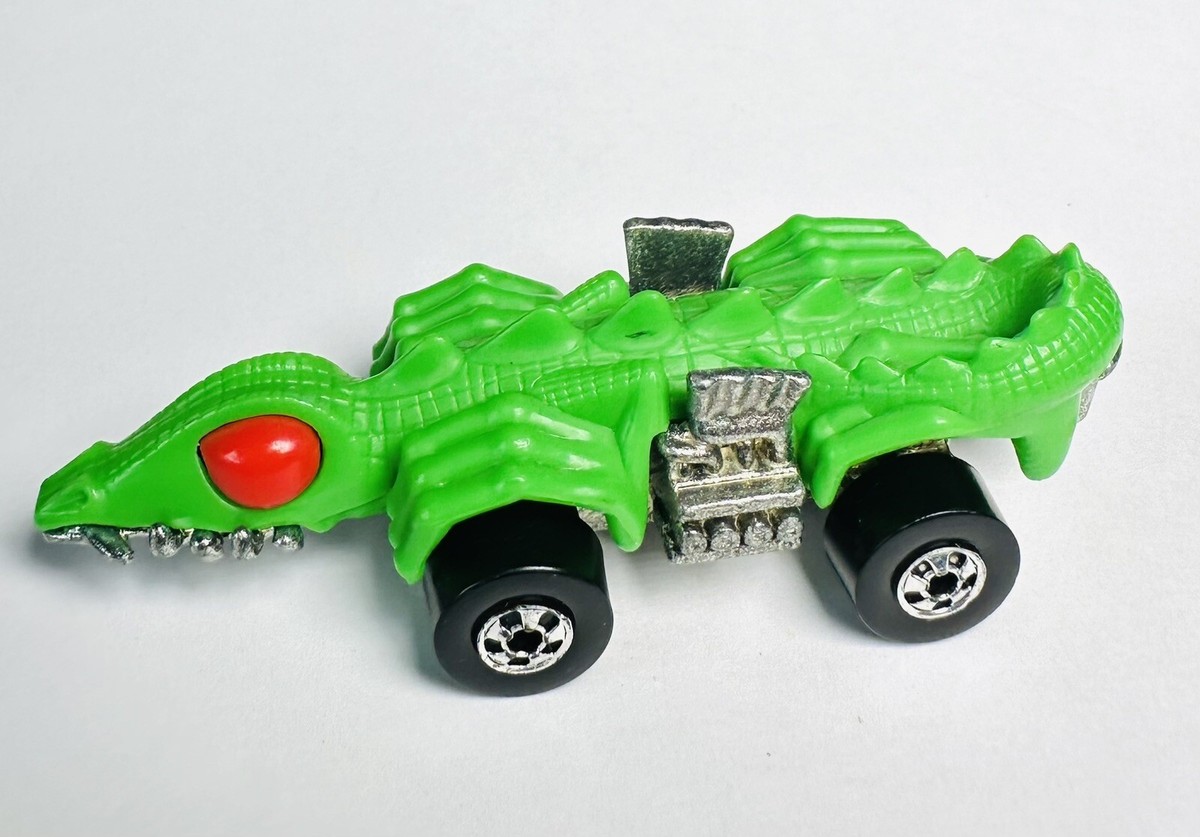Vintage Hot Wheels FANGSTER 1985 Green Speed Demons Reptile