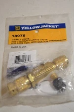 Yellow Jacket 18975 – 4 in 1 Vacuum/Charge Valve, 1/4” Ball Valve w/Side Port