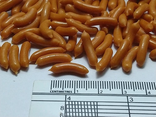 Loose smoked sausage Dollhouse Miniature Food Lot 60 pcs. Breakfast Supply Food. - Picture 4 of 4