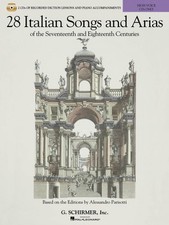 28 Italian Songs Arias of the 17th and 18th Centuries High Voice CDs 050600451