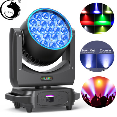 380W RGBW LED Moving Head Zoom Wash Light DMX Stage Light For KTV Bar Disco