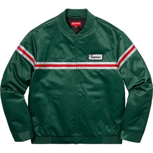 Giacca da lavoro Supreme Reflective Stripe taglia LARGE VERDE *RARA EDIZIONE LIMITATA*