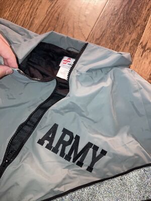 Vtg US Army Windbreaker IPF Jacket Military Clothes Men's Large