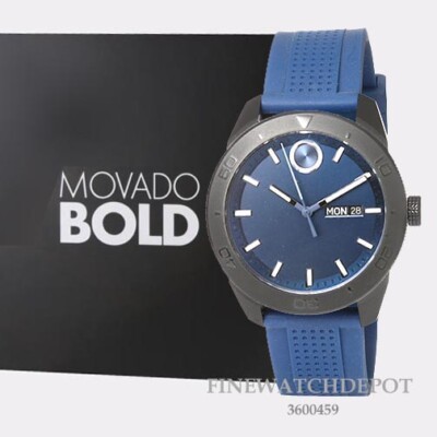 movado bold rubber strap