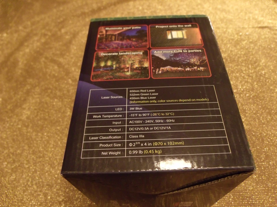 SUNY RGB Red Green Blue  Outdoor Laser Projector Static Dot Xmas Landscape Light Foto 3 de 4