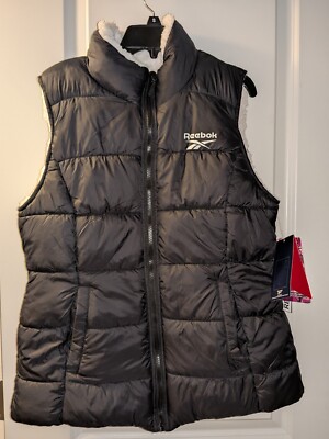 Officially Licensed ReeBok Black Reversible Puffer Women Vest - Main Image