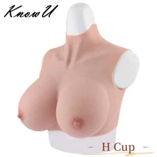 Silicone Breast Forms Breast Plate Fake Boobs Crossdresser Transgender H Cup
