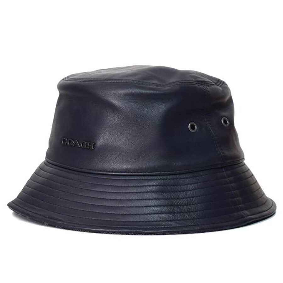 coach*エイプ　バケハ　L NWT Coach men's Leather Bucket Hat CB697 M/L | eBay
