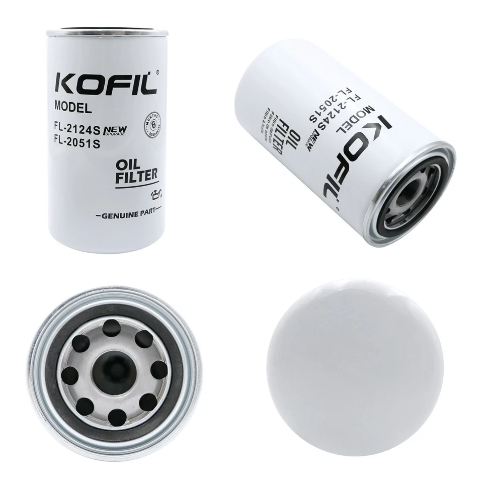 4/Pack-Oil Filters FL2051S FL2124S for Ford F250 F350 F450 F550 F650 F750 6.7L Foto 4 de 4