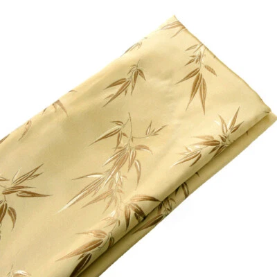 Broderie Bambou Brocart Tissu Satin Faux Soie Damas Artisanat DIY 100*150cm - Photo 1/4