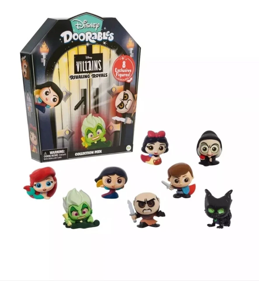 Disney Doorables Villain Collection eek, ¡Incluye 8 mini figuras para 5 en adelante! Foto 4 de 4