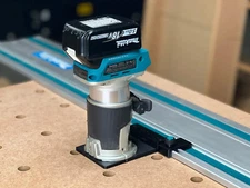 Makita Router Adapter to Makita Track Saw Guide Rail - Makita XTR01Z & RT0700C