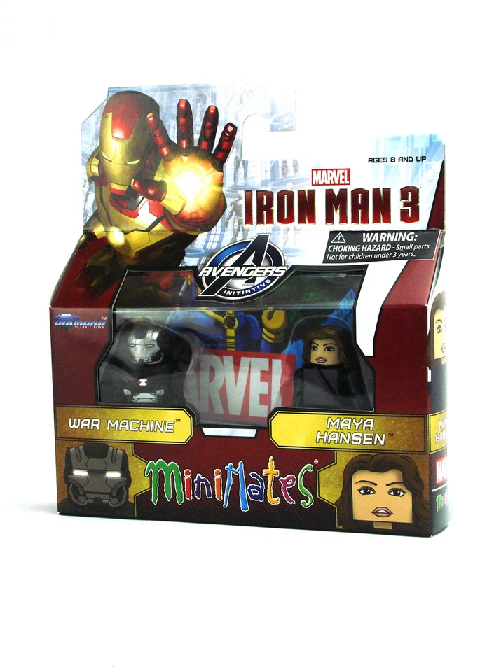 Marvel Minimates War Machine & Maya Hansen Iron Man 3 фигурки фильм серия 49 - Изображение 3 из 3