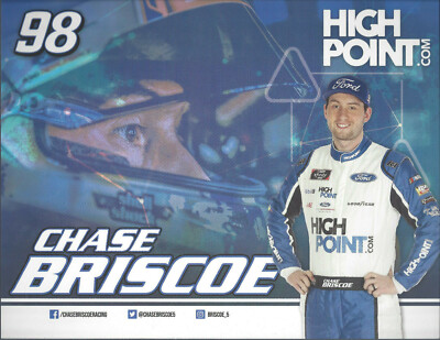 2020 CHASE BRISCOE ''HIGH POINT STEWART HAAS FORD'' #98 NASCAR XFINITY POSTCARD