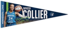 NAPHEESA COLLIER Minnesota Lynx WNBA Premium Felt 12x30 Collectors PENNANT