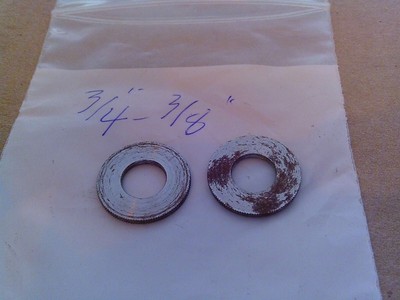 TWO !! Saw Blade Bushings 3/4''-3/8''