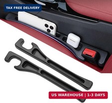 2-Pack Universal Fit Car Seat Gap Plug Anti-Drop with Storage, Soft Foam to Fill