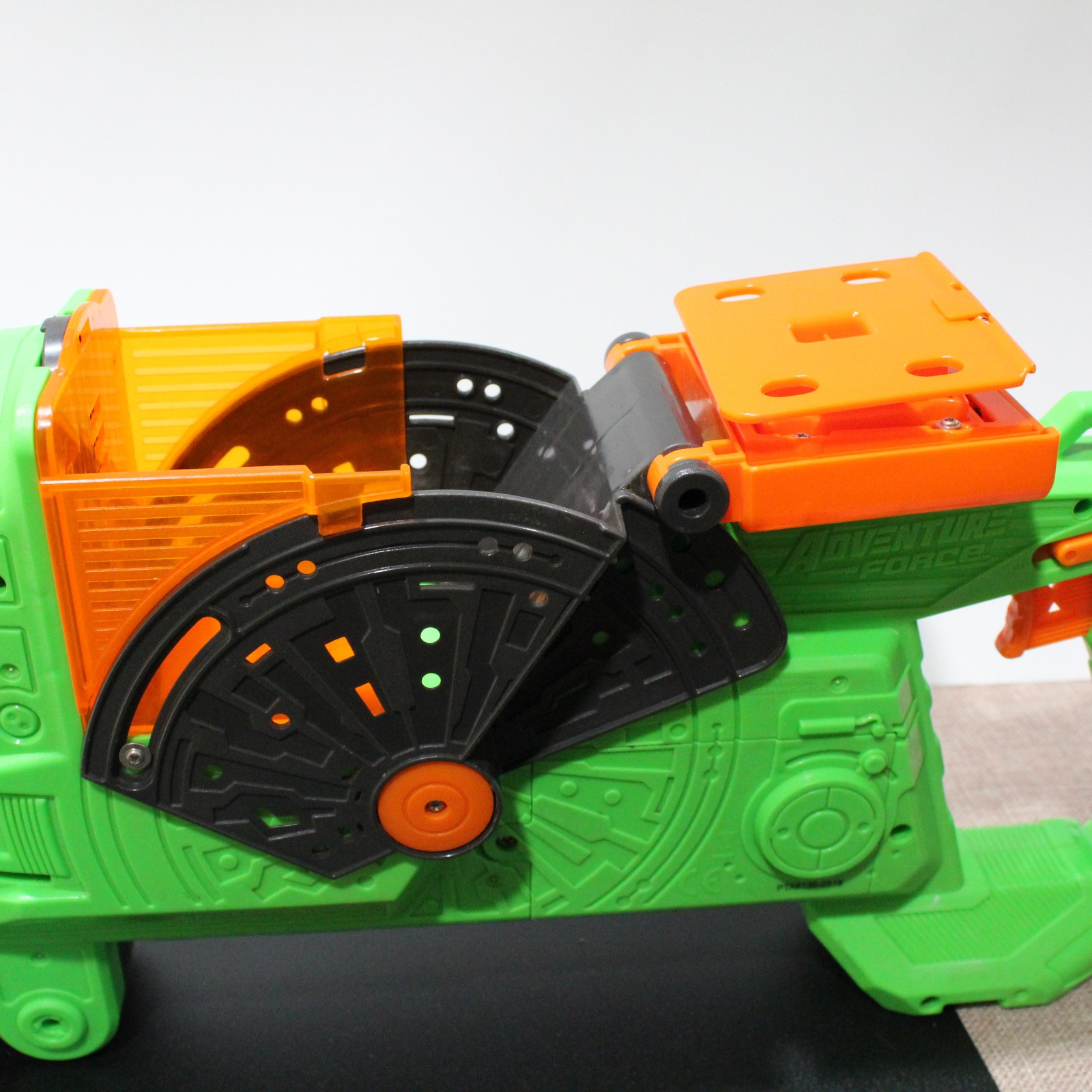 Adventure Force Commandfire Motorized Full-Auto Dart Hopper Green Orange HTF