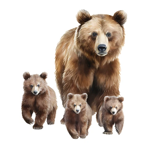 Bear Self Adhesive Sticker