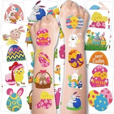 Easter Tattoos for Kids - 150 PCS Easter Basket Stuffers - Egg Fillers Stickers
