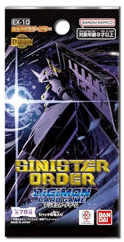 Digimon Card Game EX-10 Sinister Order Booster Box 24 Packs BANDAI TCG Japan