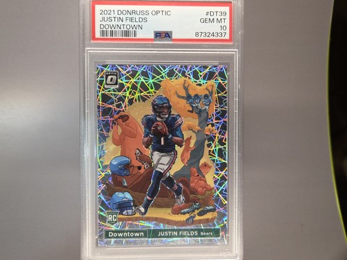 2021 Panini Donruss Optic - Downtown Justin Fields #DT-39 (RC) Psa 10