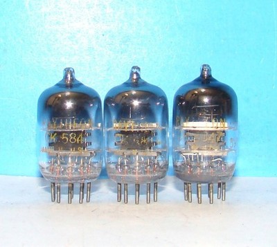5847 Raytheon amplifier electron radio audio vacuum tubes 3 valves tested 404A