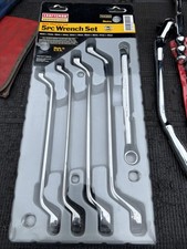 Sears Craftsman Prof 5pc Deep Offset Wrench Set Full Polish Metric 44350 Usa Nos