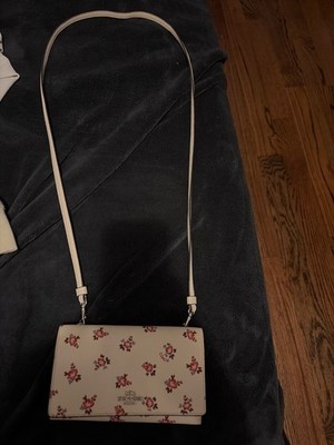 ✨希少✨ COACH Flower oneshoulder White red white coach bag with red flowers and floral pattern | eBay