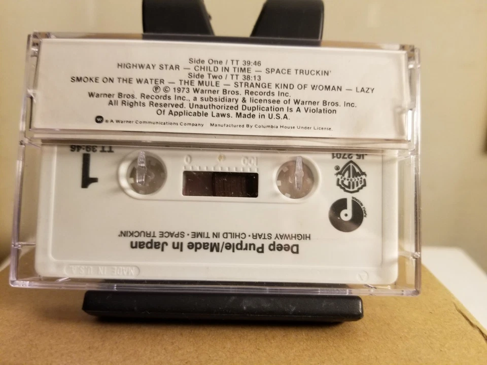  Deep Purple Made In Japan Live (Cassette Tape) 📼 1973 Warner Bros Records VGC+ Foto 4 de 4