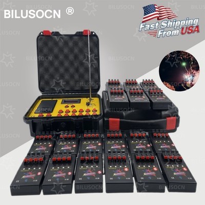Professional 72 Cues Fireworks Firing System Wireless Remote Sequential US Stock