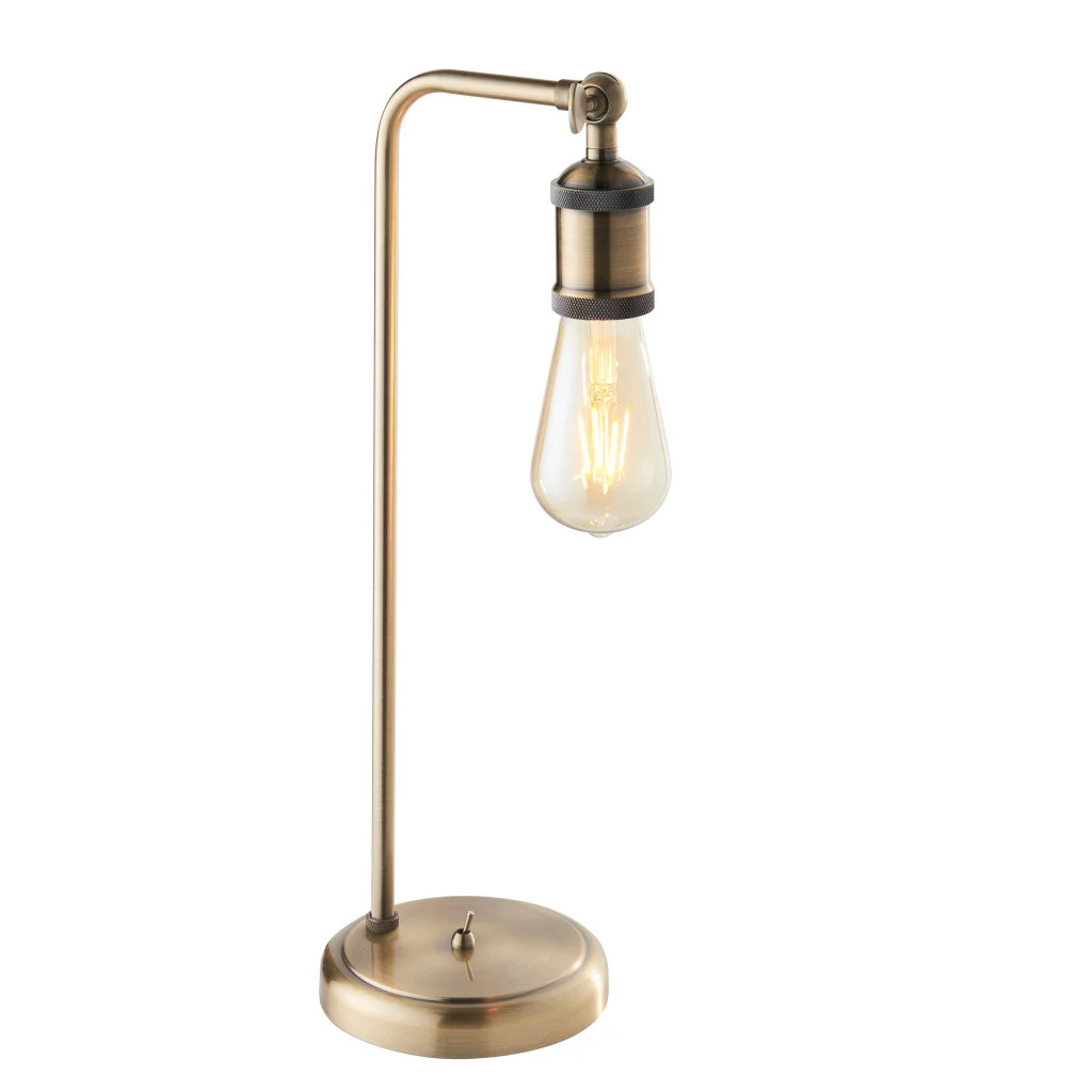 Table Light Brass Hal Antique Tall Endon 97246