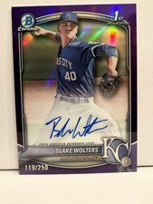 2025 Bowman Chrome Baseball Blake Wolters #CPA-BW 1st Auto Purple Refractor /250