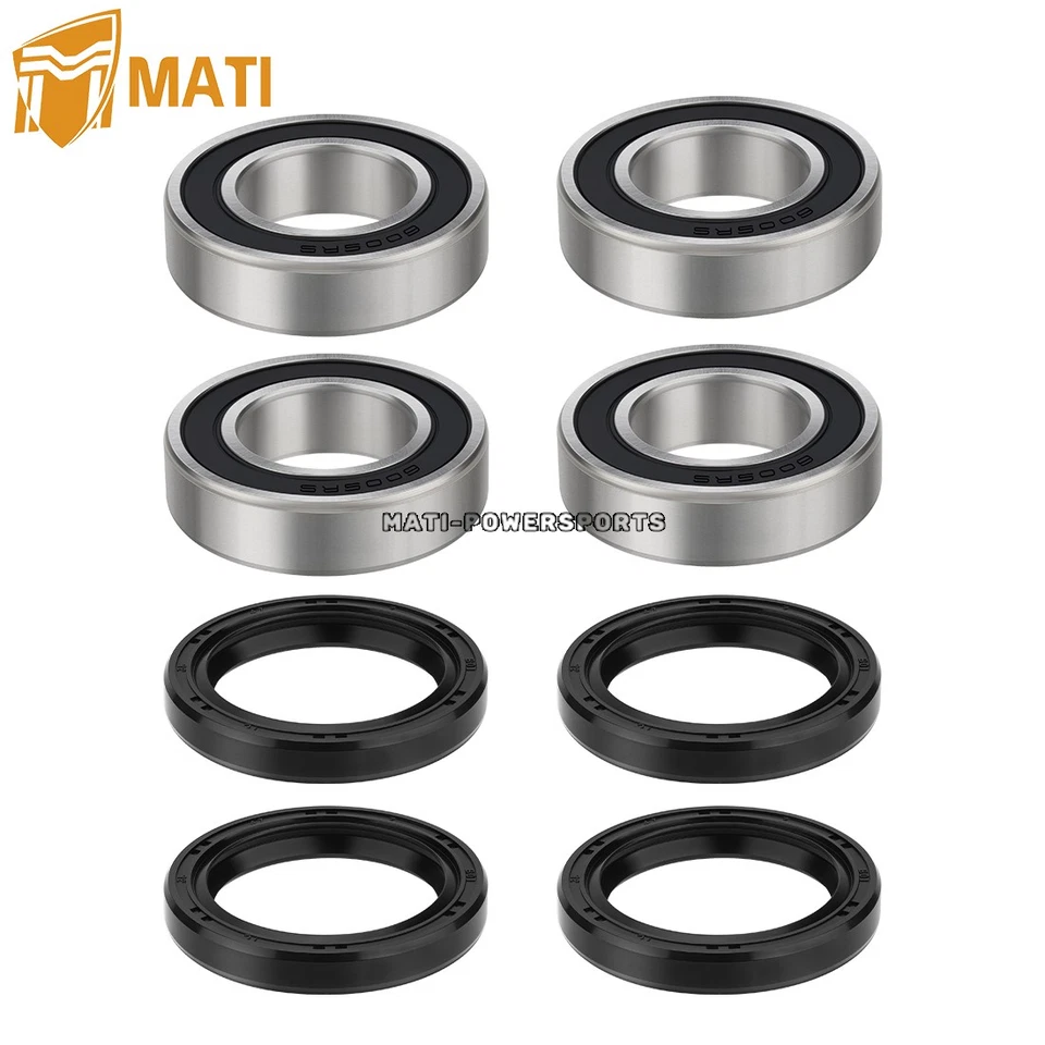 92045-3707 92045-0105 Front Wheel Bearings Seals Kit For Kawasaki Mule, set of 2 - Image 3 of 4