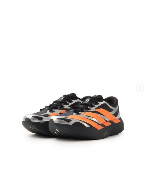 エクエル adi das Adizero Evo SL EXO Men's Running Shoes KI4766 Carbon