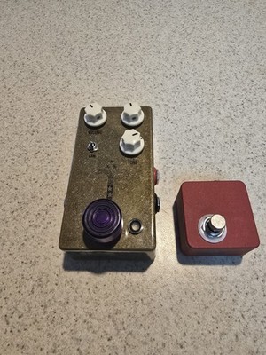 JHS Morning Glory V4 Transparent Overdrive Pedal with Red Remote