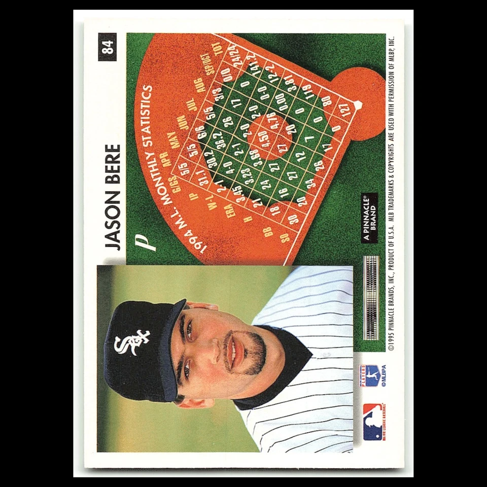 Jason Bere #84 1995 Score Summit Chicago White Sox Baseball Card MLB NM - Imagem 2 de 3